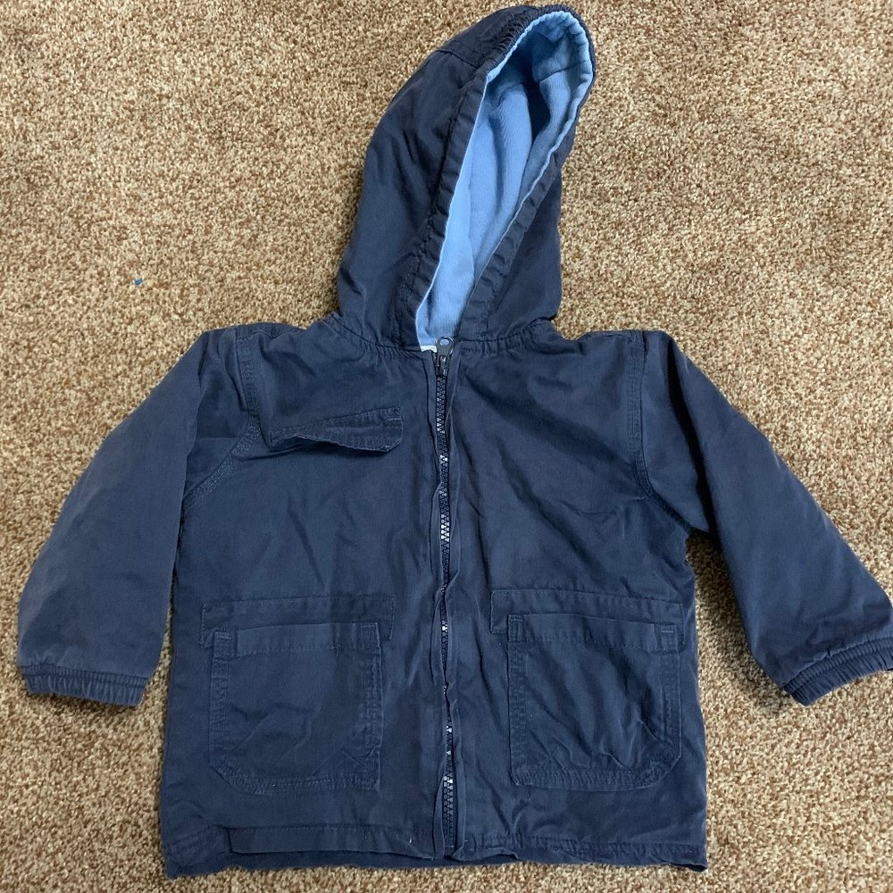Koala Kids navy hooded zip jacket 24M